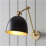 Lehal Antique Solid Brass Swing-Arm Wall Light 93142