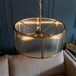 Ridgeton Antique Brass 3 Light Pendant 106282