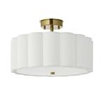 Serene Brass and Vintage White Shade Fitting 118591