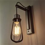 Urban Matt Black Hanging Wall Light 80950