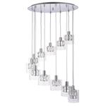 Verina 12 Light Crystal Stairwell Cluster Pendant Light 76518