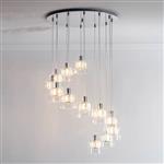 Verina 12 Light Crystal Stairwell Cluster Pendant Light 76518