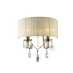 Antique Brass With Cream Shade