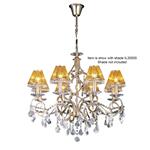 Torino 8 Arm French Gold Crystal Chandelier IL30328