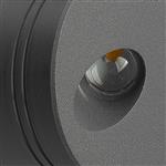 Aspen Round Angled Anthracite IP65 Recessed LED Light M7021