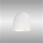 Baldy IP65 White Single Curved Outdoor Wall Mounted Fitting M9109