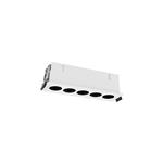 Blau LED White 12 Watt 3000K 5 Light Rectangular Recessed Downlight M9132