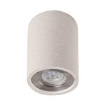 Levi Round White Concrete IP65 Ceiling Light M7184