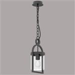 Maya IP54 Anthracite Ceiling Pendant Lantern M6555