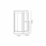 Nevada IP65 Matt Black Upward Facing Outdoor Wall Light M8897