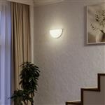 Allerona LED CCT White Semi-Circular Wall Light 902804