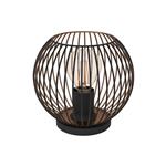 Almanzora Black Steel And Copper Table Lamp 901872