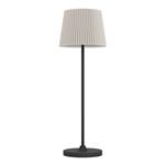 Black Base With Beige Pleated Shade