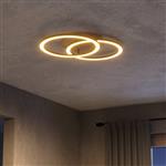Lomaltas-Z LED Round Wood RGB And Tunable White Flush Fitting 901743
