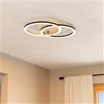 Lomaltas-Z LED Round Wood RGB And Tunable White Flush Fitting 901743