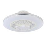 Lovisca LED White And Silver Fan Ceiling Light 35142