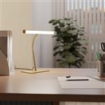 Riccione LED Brushed Brass CCT Touch Adjustable Reading Arm Table Lamp 901983