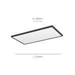 Rovito Black CCT IP44 LED Flush Mounted Bathroom Fitting 901445