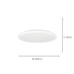 Rovito-R Small LED IP44 White Flush Tunable Bathroom Fitting 901458
