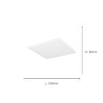 Rovito-R Small Square LED IP44 White Flush Tunable Bathroom Light 901461