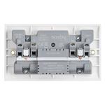 Curved White Resin Double USB-A Switched Socket CE423