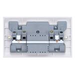 Curved White Resin Double USB-C Switched Socket CE427