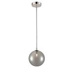 Polished Nickel And Smoked Glass