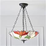 Botanica 3 Light Inverted Tiffany Pendant 70946