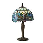 Dragonfly Blue Dark Bronze Table Lamp 64088