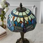 Dragonfly Blue Dark Bronze Table Lamp 64088