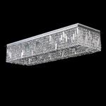 Abilene Polished Chrome And Crystal 16 Light Flush Chandelier 367877 