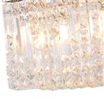 Abilene Polished Chrome And Crystal 16 Light Flush Chandelier 367877 