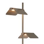 Abingdon Antique Satin Nickel 2 Light LED Floor Lamp 369245 