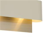 Accokeek Antique Brass And Beige Stone Double Wall Light 367850