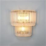 Acushnet Brass And Frosted Glass Triple Wall Light 377763 
