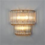 Brass With Smoke Brown Glass