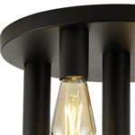 Acworth Satin Black 5 Light Round Flush Fitting 359040