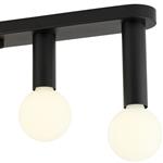 Acworth Satin Black 8 Light Flush Fitting 359049