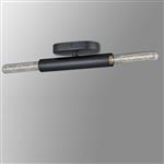 Acworth Satin Black Double adjustable Wall Or Ceiling Light 347549 