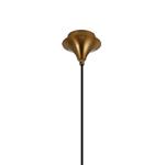 Addison Brass And Clear Ribbed Pumpkin Glass Pendant 356626