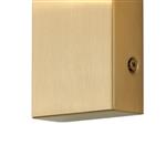 Affron Brass And Opal White LED IP44 Bathroom Wall Light 368942
