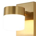 Affron Brass And Opal White LED IP44 Bathroom Wall Light 368942