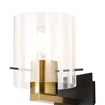 Akron Brass And Frosted Glass Wall Light 369024