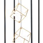 Ambrose Sand Black And painted Gold LED Dimmable Floor Lamp 354410