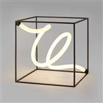 Ambrose Sand Black LED Large Touch Dimmer Table Lamp 354408