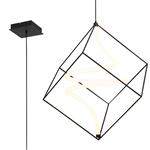 Ambrose Sand Black LED Spiral Large Ceiling Pendant 354400 