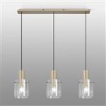 Light Gold And Clear Glass