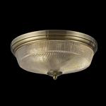 Antique Brass/Prismatic Glass