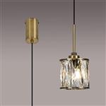 Joliet Antique Brass And Clear Glass Single Ceiling Pendant 353843