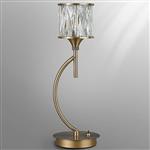 Joliet Antique Brass And Clear Glass Table Lamp 353848